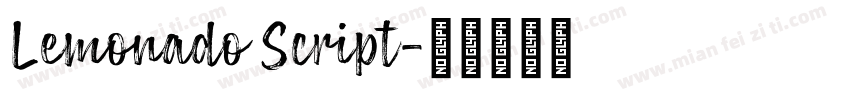 Lemonado Script字体转换